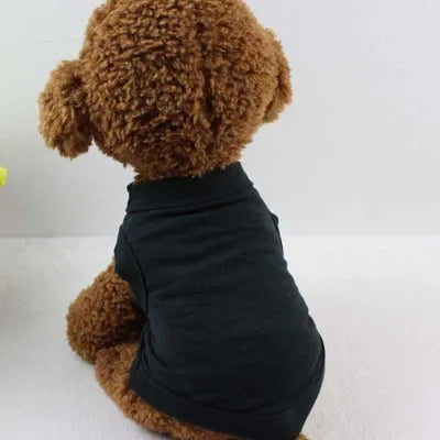 Pure Cotton Dog Shirts Puppy Blank Clothes for Small Medium and Large Dogs Soft Thin T-Shirt  Doggy Vest Cat Bottoming T Shirts